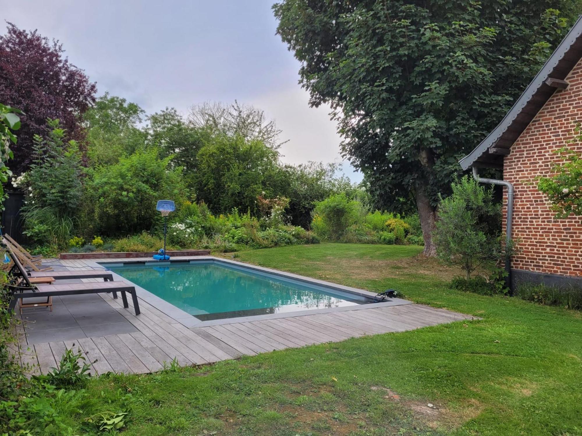 Villa Ferme De Caractere Avec Piscine Et Cheminee à Sainghin-en-Mélantois Chambre photo
